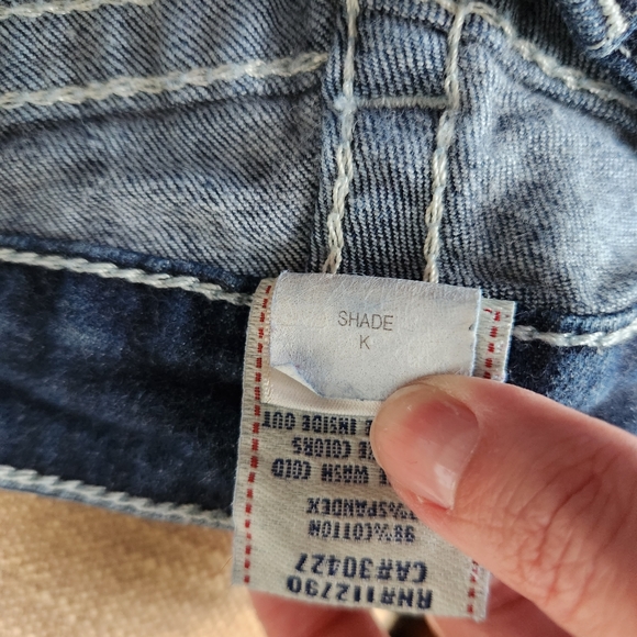 True Religion Hi-Rise Boot Cut Jeans Sequins on Pocket Size 25 - Picture 11 of 16